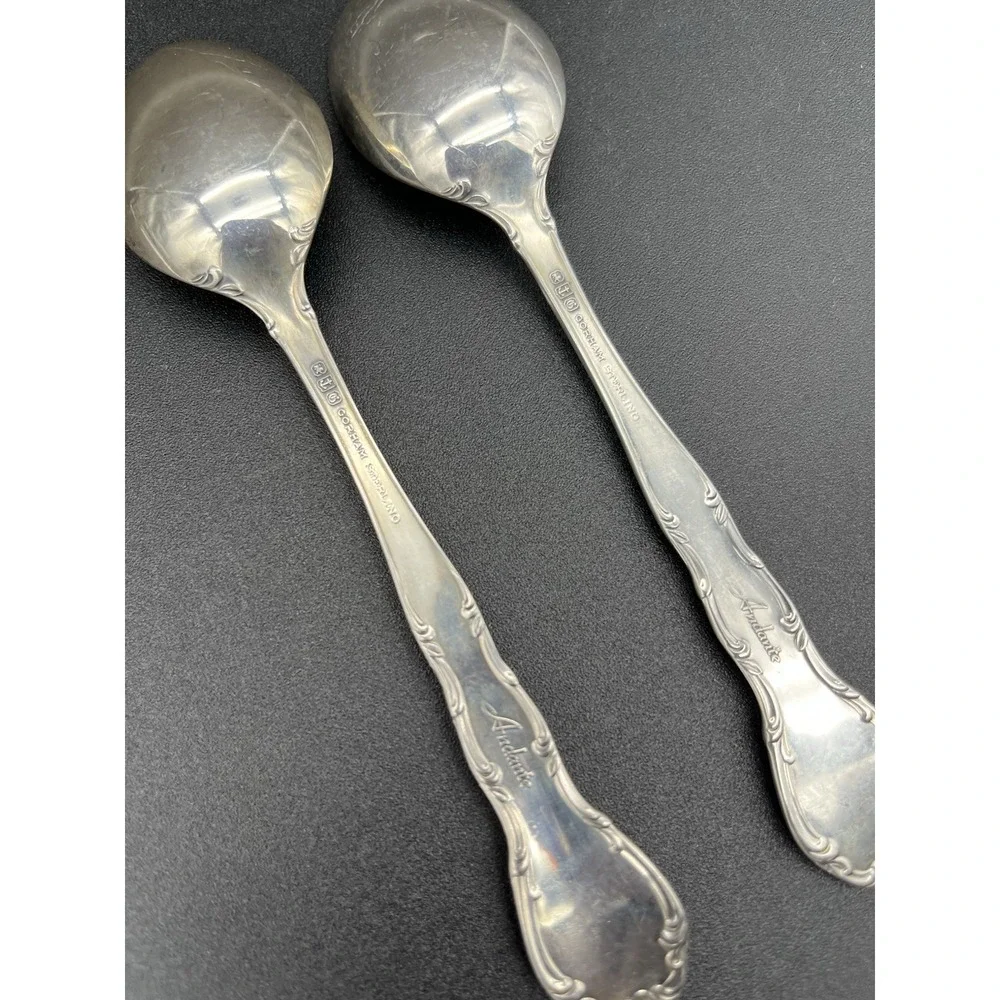 Sterling Silver Andante Teaspoon Set By Gorham Silver 2 Pieces